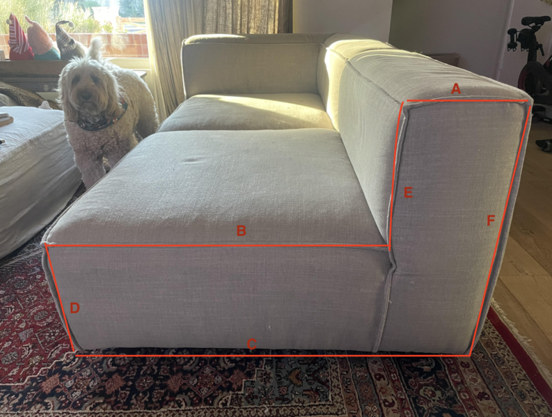 how to measure furniture to make covers, how to measure sofa, how to measure couch, how to measure sectional, how to measure